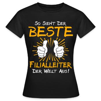 Idée cadeau gérant de magasin - T-shirt Femme - noir - Devant - AI Model Female 172 dark (172cm)