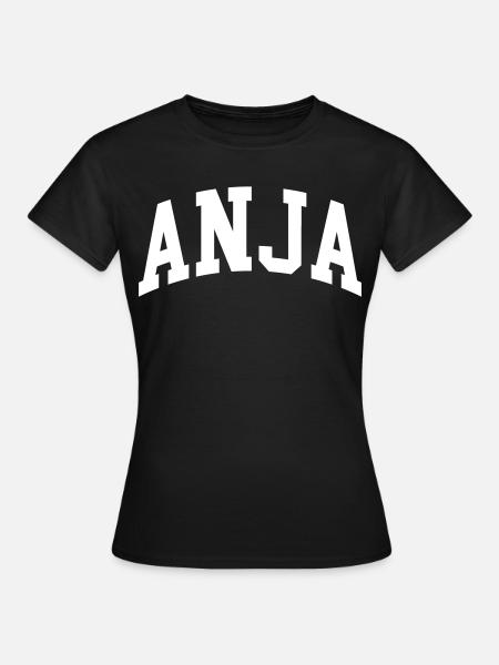 Anja - Frauen T-Shirt - Schwarz