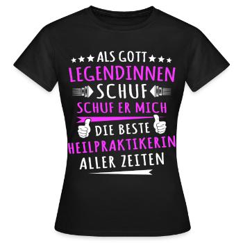 Naturopath Gift Idea - Women's T-Shirt - black - Front - AI Model Female 172 dark (172cm)