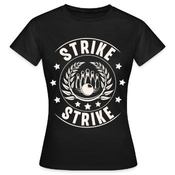 Bowling - T-shirt Femme - noir - Devant - AI Model Female 172 dark (172cm)