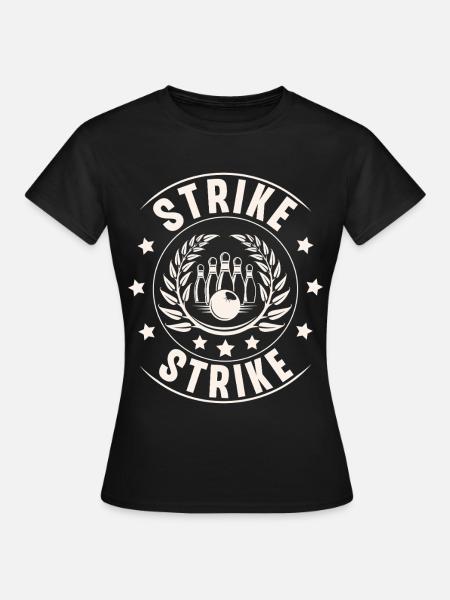 Bowling - Frauen T-Shirt - Schwarz
