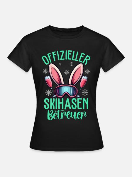 Offizieller Skihasen Betreuer - Frauen T-Shirt - Schwarz