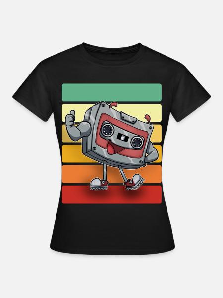 Kassette - Frauen T-Shirt - Schwarz