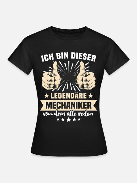 Mechaniker Sprüche - Frauen T-Shirt - Schwarz