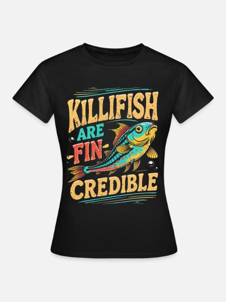Zahnkarpfen Killfisch Zahnkärpflinge - Frauen T-Shirt - Schwarz