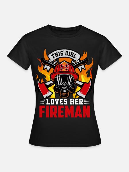 Feuerwehr - Frauen T-Shirt - Schwarz