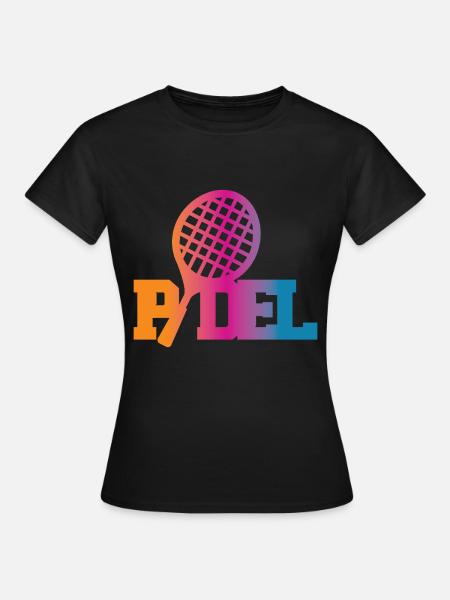 Padel - Frauen T-Shirt - Schwarz