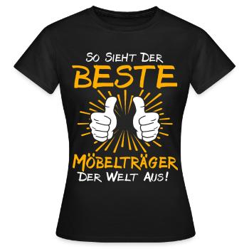 Idée cadeau pour porte-meubles - T-shirt Femme - noir - Devant - AI Model Female 172 dark (172cm)