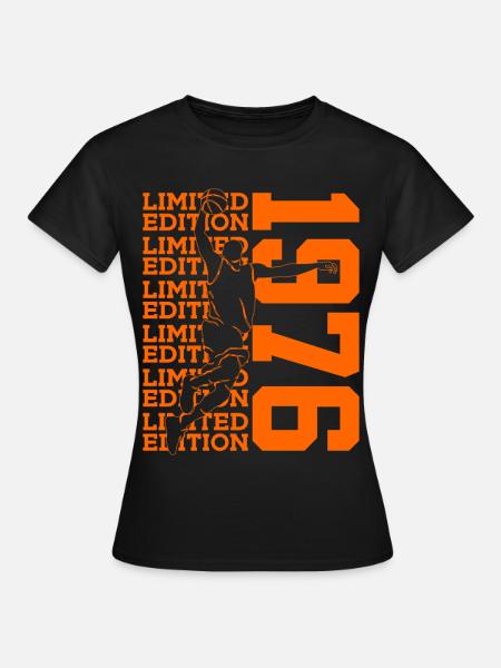 LIMITED EDITION 1976 BASKETBALL 50. GEBURTSTAG - Frauen T-Shirt - Schwarz