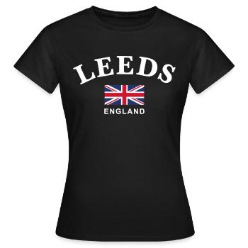 Leeds, England - Frauen T-Shirt - Schwarz - Vorne - AI Model Female 172 dark (172cm)