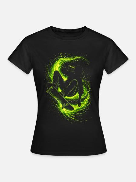 Energy Drink Skateboarder - Frauen T-Shirt - Schwarz