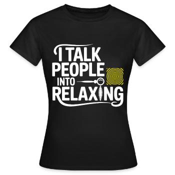 Certified Clinical Verbal Induction Specialist  - Women's T-Shirt - black - Front - AI Model Female 172 dark (172cm)
