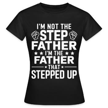 Father Role Brave Role Model Graphic - Women's T-Shirt - black - Front - AI Model Female 172 dark (172cm)