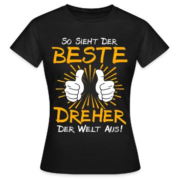 Dreher Geschenkidee - Frauen T-Shirt - Schwarz - Vorne - AI Model Female 172 dark (172cm)