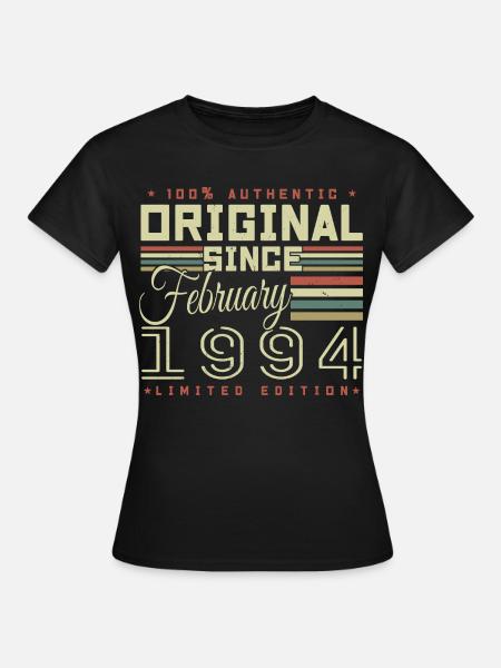 Großartig seit Februar 1994 - Frauen T-Shirt - Schwarz