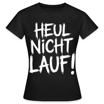 Ne pleure pas. Cours ! - T-shirt Femme - noir - Devant - AI Model Female 172 dark (172cm)