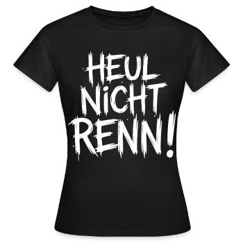 Ne pleure pas. Cours ! - T-shirt Femme - noir - Devant - AI Model Female 172 dark (172cm)