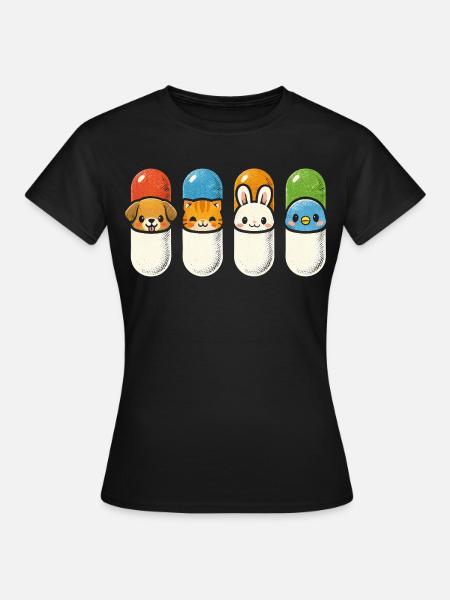 Tierarzt Tiermediziner - Frauen T-Shirt - Schwarz