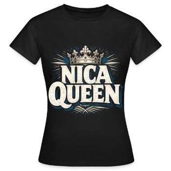 Nicaragua Nicaragisch Nica Queen - Frauen T-Shirt - Schwarz - Vorne - AI Model Female 172 dark (172cm)