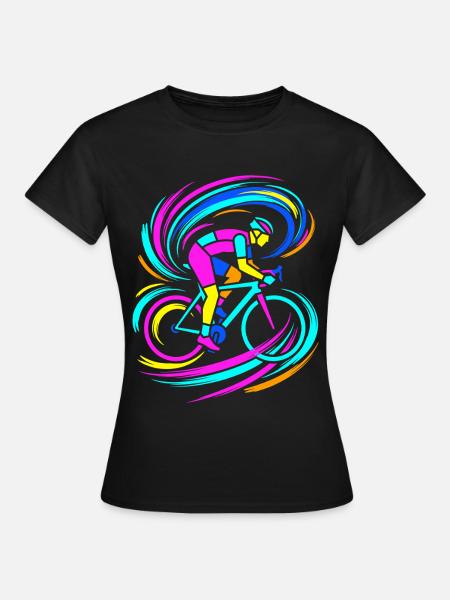 Radfahrer - Frauen T-Shirt - Schwarz