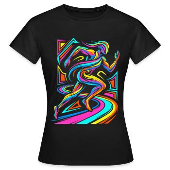 évêque - T-shirt Femme - noir - Devant - AI Model Female 172 dark (172cm)
