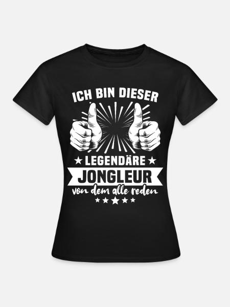 Jongleur Legende - Frauen T-Shirt - Schwarz