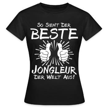 Bester Jongleur - Frauen T-Shirt - Schwarz - Vorne - AI Model Female 172 dark (172cm)