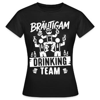 T-shirt de fête de garçon Hommes Grondement de fête de garçon - T-shirt Femme - noir - Devant - AI Model Female 172 dark (172cm)