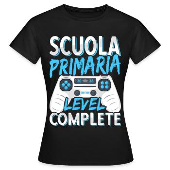 Diplôme d’École Primaire École Élémentaire 2026 - T-shirt Femme - noir - Devant - AI Model Female 172 dark (172cm)
