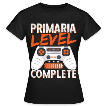Diplôme de fin d’études primaires École primaire Gamer - T-shirt Femme - noir - Devant - AI Model Female 172 dark (172cm)