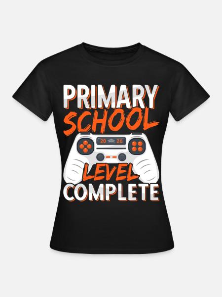 Letzter Tag des Grundschulabschlusses 2026 Gamer - Frauen T-Shirt - Schwarz