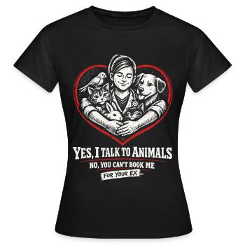 Veterinarian Veterinarian - Women's T-Shirt - black - Front - AI Model Female 172 dark (172cm)