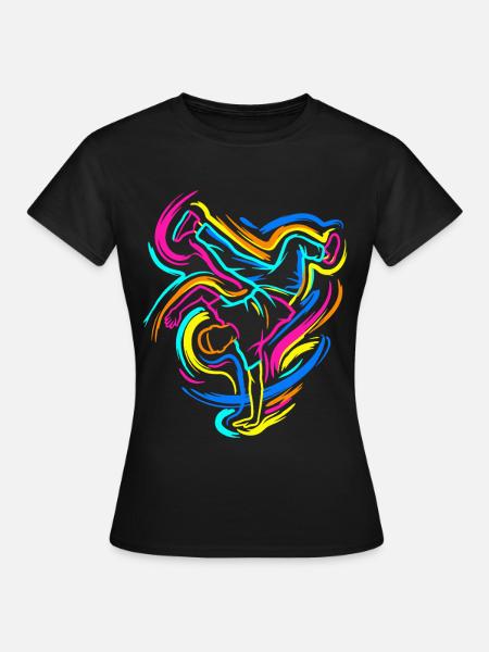 Breakdance - Frauen T-Shirt - Schwarz