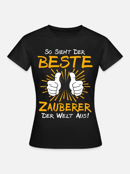 Zauberer Geschenkidee - Frauen T-Shirt - Schwarz