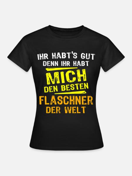 Flaschner Geschenk - Frauen T-Shirt - Schwarz