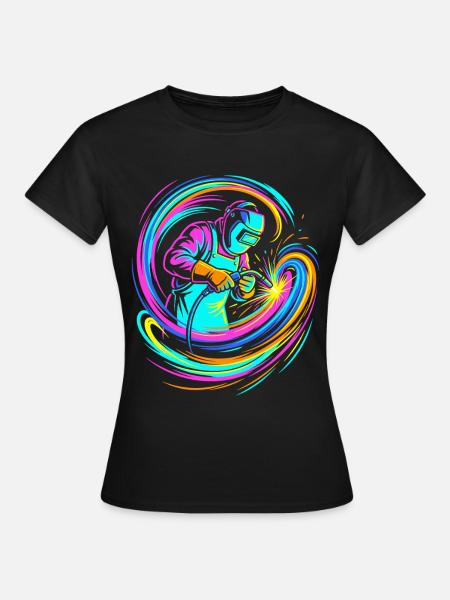 Schweißer - Frauen T-Shirt - Schwarz