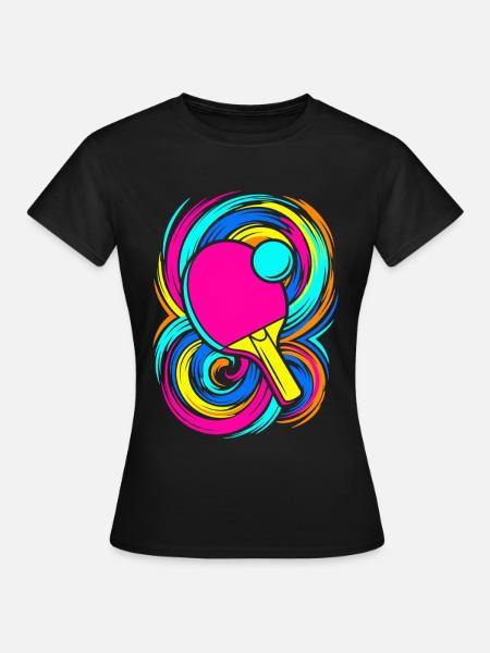Ping Pong - Frauen T-Shirt - Schwarz