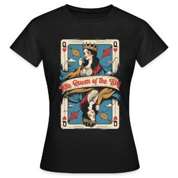 Drachen Drachensteigen - Frauen T-Shirt - Schwarz - Vorne - AI Model Female 172 dark (172cm)