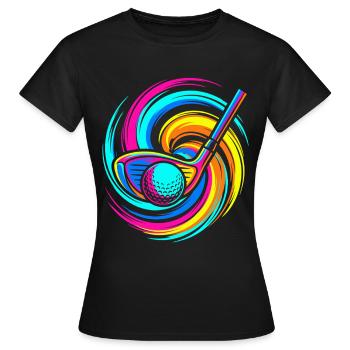 Club de golf - T-shirt Femme - noir - Devant - AI Model Female 172 dark (172cm)