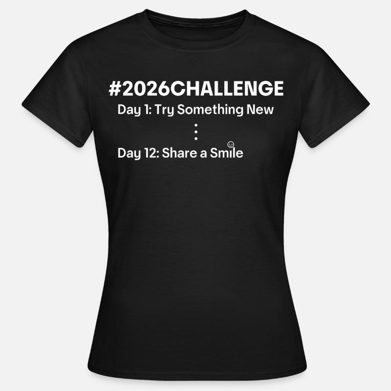 2026 Challenge – Motivation & New Beginning - Women's T-Shirt - black