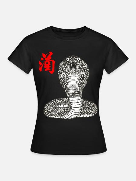 Cobra Asiatisch - Frauen T-Shirt - Schwarz