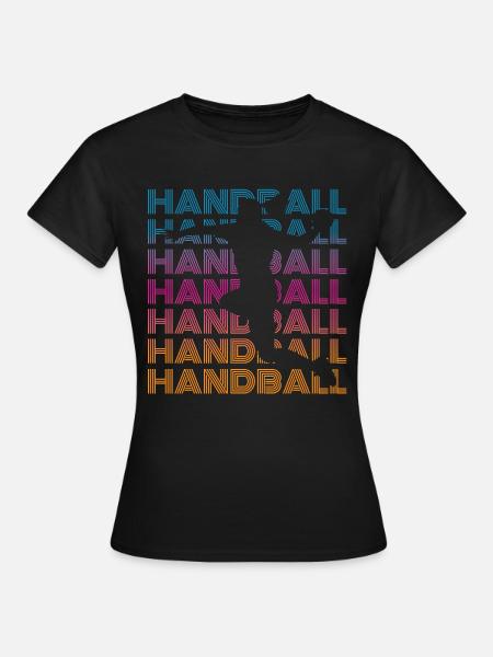 Handball Spielerin - Frauen T-Shirt - Schwarz