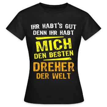 Dreher Geschenk - Frauen T-Shirt - Schwarz - Vorne - AI Model Female 172 dark (172cm)