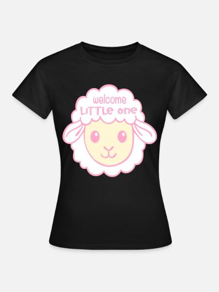 Willkommen Baby-Geburtsschafe - Frauen T-Shirt - Schwarz