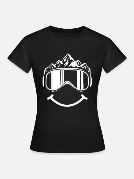 Snowboarden - Frauen T-Shirt - Schwarz