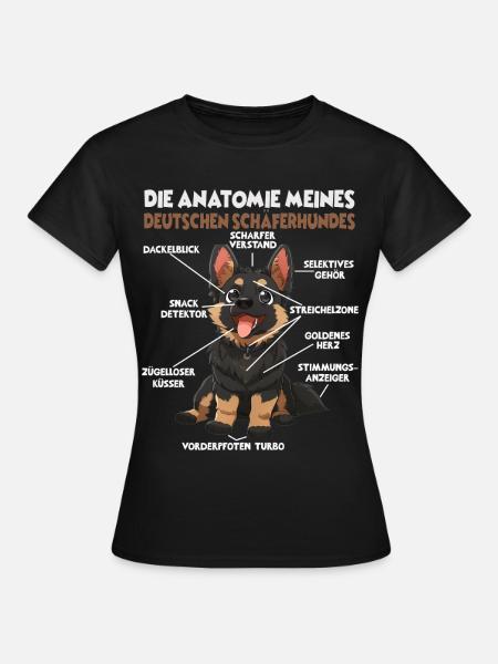 Schäferhund Gassi T Hundehalter Schäferhund - Frauen T-Shirt - Schwarz