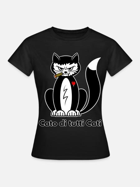 Cato di Tutti Cati - Frauen T-Shirt - Schwarz