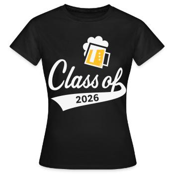 Promotion 2026 (Promotion diplômée / Bière / 2C NEG) - T-shirt Femme - noir - Devant - AI Model Female 172 dark (172cm)