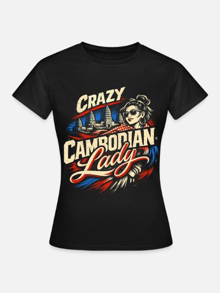 Kambodscha Kambodschaner - Frauen T-Shirt - Schwarz