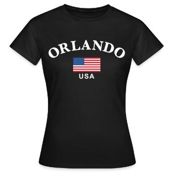 Orlando, USA - Frauen T-Shirt - Schwarz - Vorne - AI Model Female 172 dark (172cm)